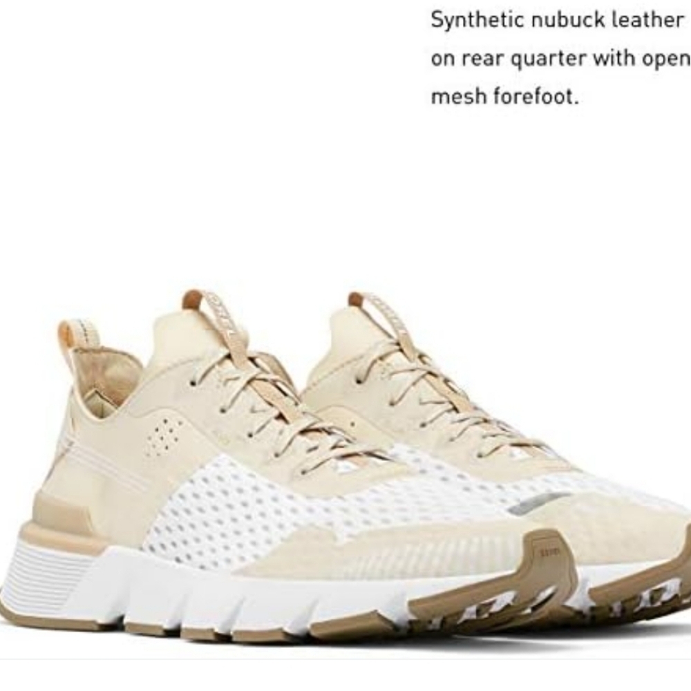 SOREL | Kinetic Rush sneakers cream mesh sz 9.5